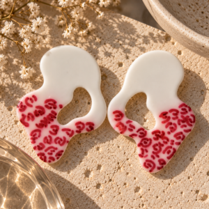 Modelo Pendientes Gota Leopardo